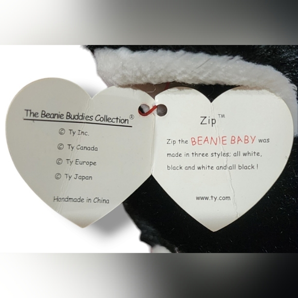 TY 1999 "Zip" Beanie Buddies - Picture 6 of 9
